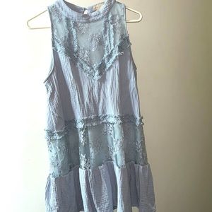 Altar’d State Powder Blue Lace sleeveless Dress